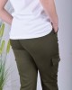 Kadın licralı kargo cep pantolon
